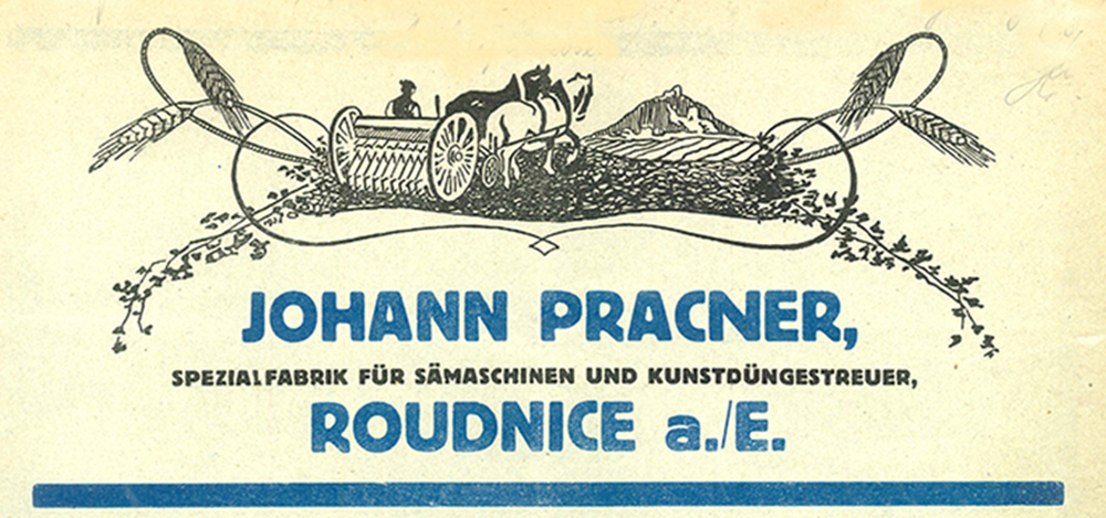 Johann Pracner, Spezialfabrik für Sämaschinen und Kunstdüngerstreuer