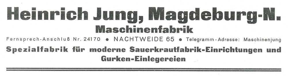 Heinrich Jung, Maschinenfabrik und Eisengießerei OHG