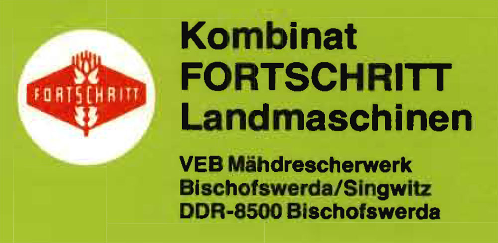 VEB Mähdrescherwerk Bischofswerda/Singwitz