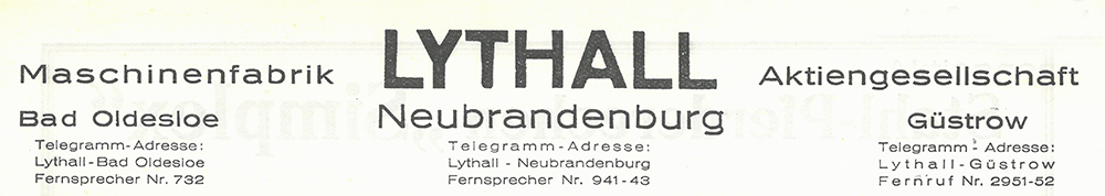 Maschinenfabrik Lythall AG